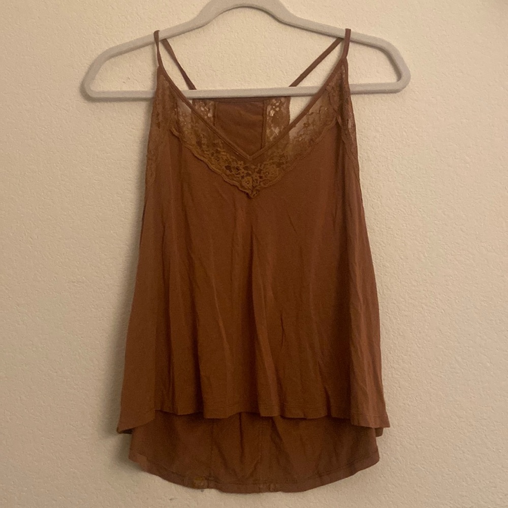 Cute brown lace top🙈